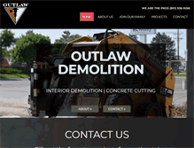 Tablet Screenshot of outlawdemo.com